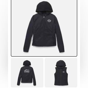 Harley-Davidson® Women's Metropolitan Convertible Jacket, Black, 2Piece, 2W